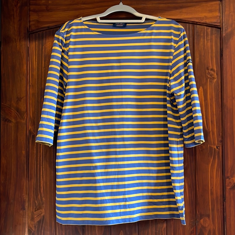 Saint James from France stripes stretch top size large